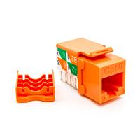 Cat.6 RJ45 110 Type Keystone Jack Black