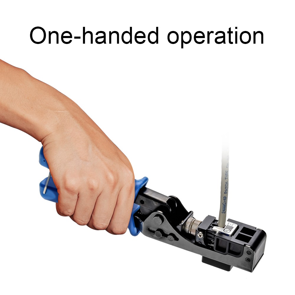 4 Pair Termination Crimping Tool for 90 Degree RJ45 4 Pair