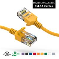 Cat6A UTP Slim Ethernet Network Molded Booted Cable 28AWG